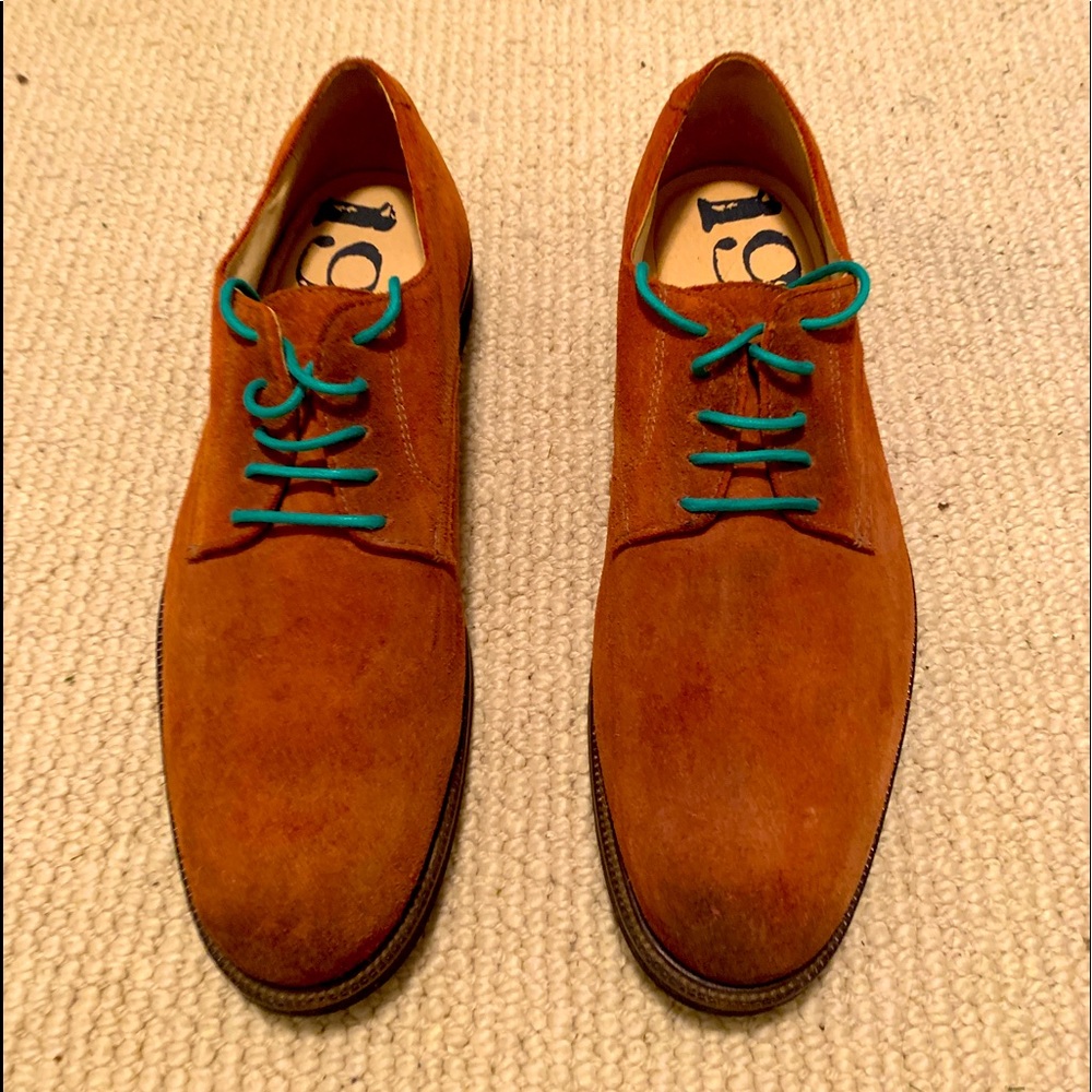 Brown/Burgundy 1901 Suede Shoes (Bucks) 12M